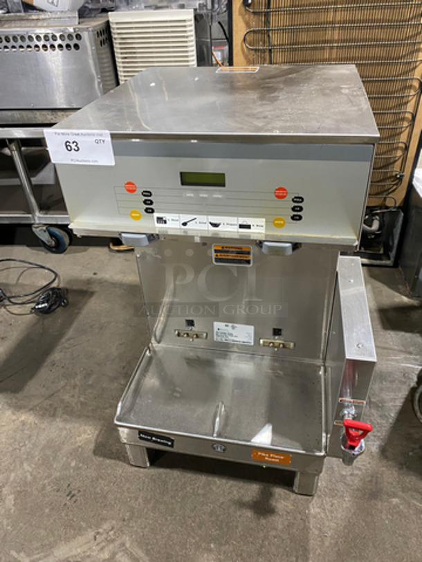 Bunn Commercial Countertop Dual Coffee Brewing Machine! All Stainless Steel! On Small Legs! Model: DUALSHDBC SN: DUAL172251 120/208V 60HZ 1 Phase