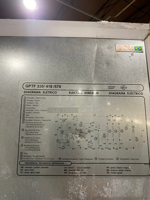 Commercial Single Door Reach In Cooler Merchandiser! With View Through Door! With Poly Coated Racks! - Image 7 of 8
