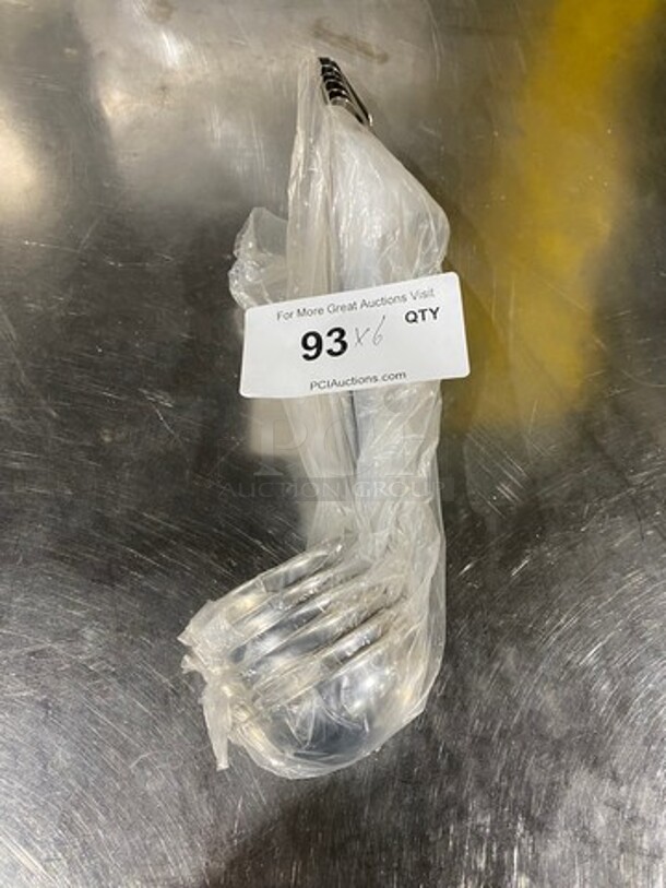 NEW! Winco 3 OZ Ladles! With Hook! Stainless Steel! 6x Your Bid! - Image 1 of 5