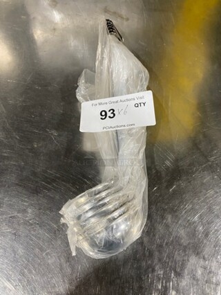 NEW! Winco 3 OZ Ladles! With Hook! Stainless Steel! 6x Your Bid!