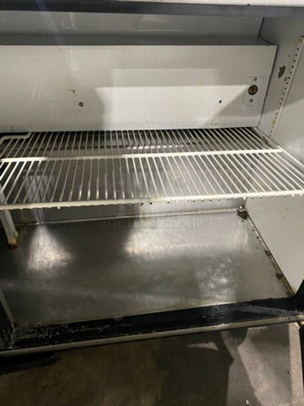 True Commercial 2 Door Lowboy/Worktop Cooler! With Backsplash! All Stainless Steel! On Casters! - Image 10 of 10
