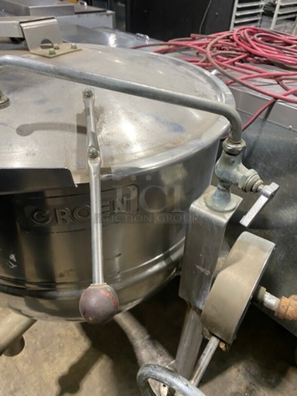 Groen Commercial Direct Steam Tilted Soup Kettle! All Stainless Steel! On Legs! - Image 5 of 8