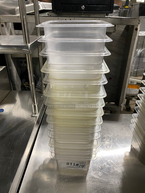 Assorted Poly 1/6 Drop In Pans! 14 X Your Bid! - Image 1 of 4