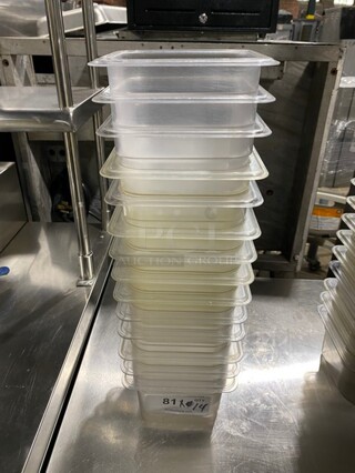 Assorted Poly 1/6 Drop In Pans! 14 X Your Bid!