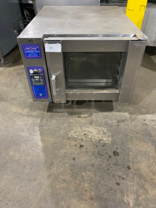 Euroven Commercial Electric Powered Combi Convection Oven! With View Through Door! All Stainless Steel! On Legs! Model: US04UNO2 SN: 04US80009 208/240V 3 Phase