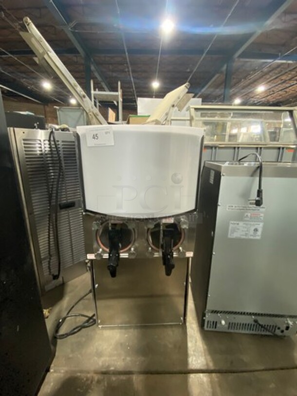 Taylor Crown Commercial Countertop 2 Flavor Carbonated Drink Slush Machine! All Stainless Steel! Model: C30027 SN: K4036685 208/230V 60HZ 1 Phase - Image 1 of 5