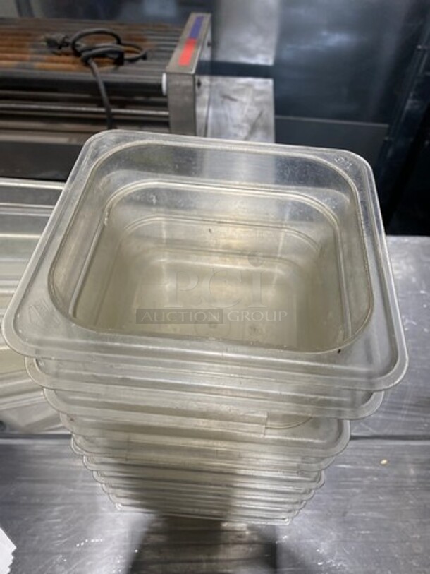 Cambro Clear Poly 1/6x4" Food Containers! 17x Your Bid! - Image 3 of 8