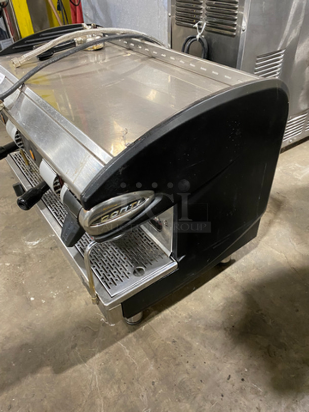 NICE! Conti Xeos Commercial Countertop 2 Group Espresso Machine! All Stainless Steel! On Small Legs! - Image 2 of 7