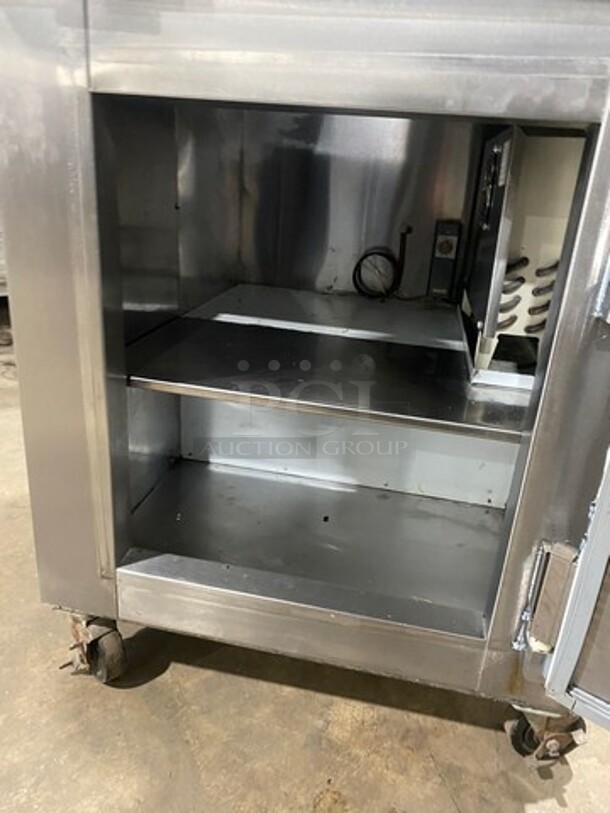 Cool Tech Commercial Single Door Lowboy/ Worktop Cooler! All Stainless Steel! On Casters! Model: CMPH27LBB SN: 116147 120V 60HZ 1 Phase - Image 5 of 8