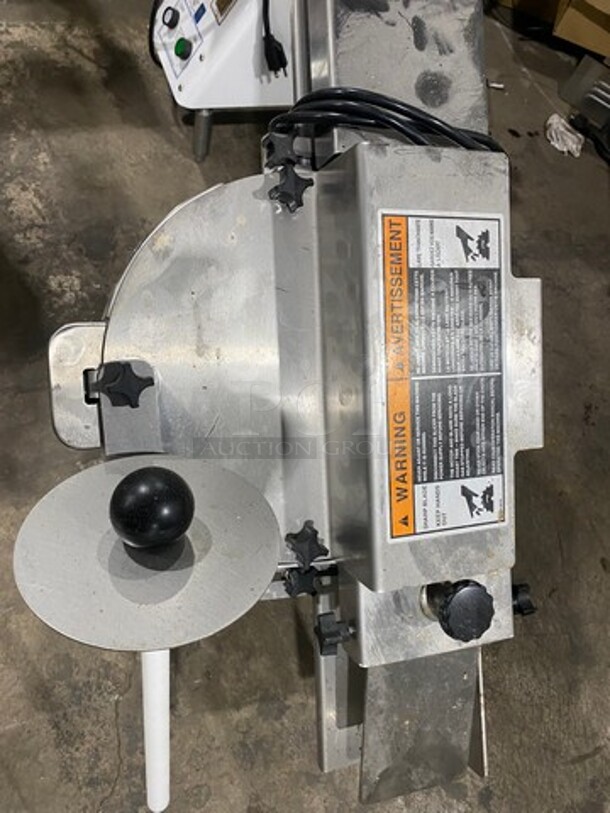 Oliver Commercial Countertop Bun/Bagel Cutter! Stainless Steel! On Small Legs! Model: 723 SN: 203802 115V 60HZ 1 Phase - Image 5 of 8