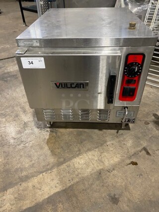 WOW! Vulcan Commercial Electric Powered Single Compartment Steam Cabinet! All Stainless Steel! On Legs! Model: C24EA3 SN: 463011173 208/240V 60HZ 3/1 Phase