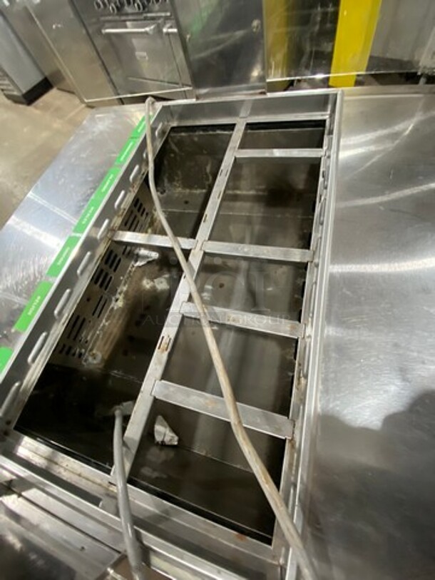 NICE! Turbo Air Refrigerated Salad Bar Island! With Sneeze Guard! Single Door Storage Space Underneath! All Stainless Steel! On Legs! Model: MST28711S SN: MS2T803217 115V 60HZ 1 Phase - Image 5 of 8