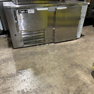 2018 Leader Commercial 2 Door Lowboy/ Worktop Cooler! All Stainless Steel! Model: LB60SC SN: AB03C0703A 115V 60HZ 1 Phase
