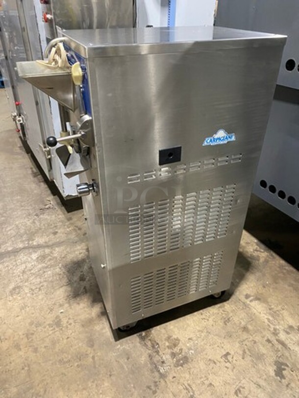GREAT! Carpigiani Commercial Floor Style Ice Cream Batch Freezer! All Stainless Steel! Model LABO2030C Serial 447289! On Casters!  - Image 3 of 10