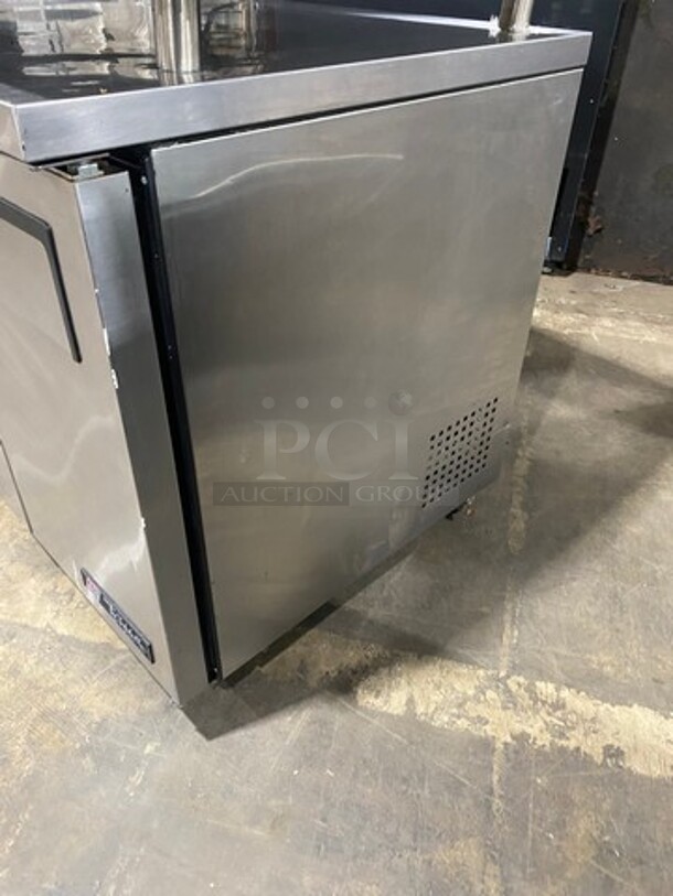 True Commercial 2 Door Lowboy/Worktop Cooler! With poly Coated Racks! All Stainless Steel! On Casters! Model: TUC36 SN: 8872184 115V 60HZ 1 Phase - Image 3 of 8