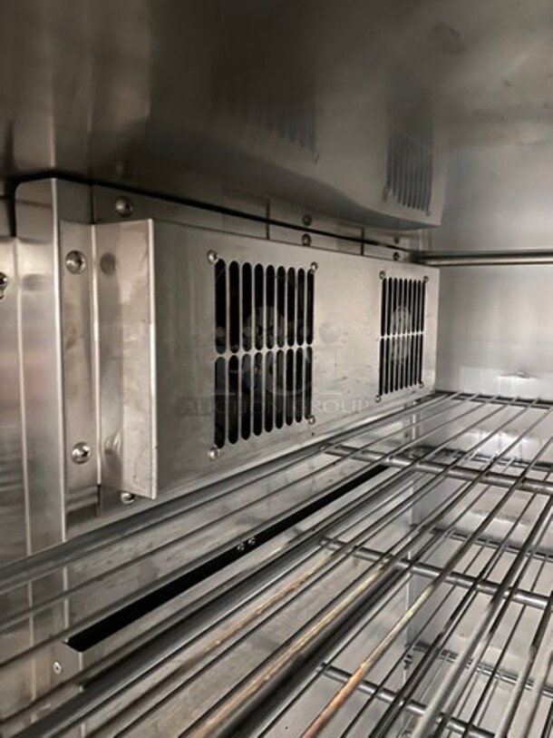 Traulsen Commercial Heated Holding Cabinet/ Food Warmer! With View Through Door! Metal Racks! All Stainless Steel! On Casters! WORKING WHEN REMOVED! Model: AW132NX0001 SN: T45116H10 115/208V 1 Phase - Image 7 of 11