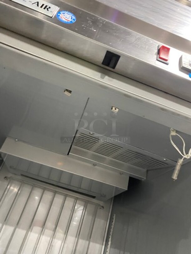 Beverage Air Commercial Single Door Reach In Freezer! With Poly Coated Racks! All Stainless Steel! On Casters! Model: HF11S SN: 12102164 115V 60HZ 1 Phase - Image 6 of 8
