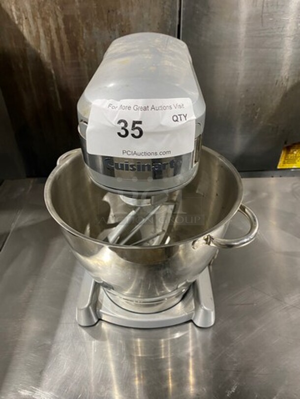 Cuisinart Countertop Mixer! With Mixing Bowl! With Paddle, Whisk And Hook Attachement! - Image 1 of 8