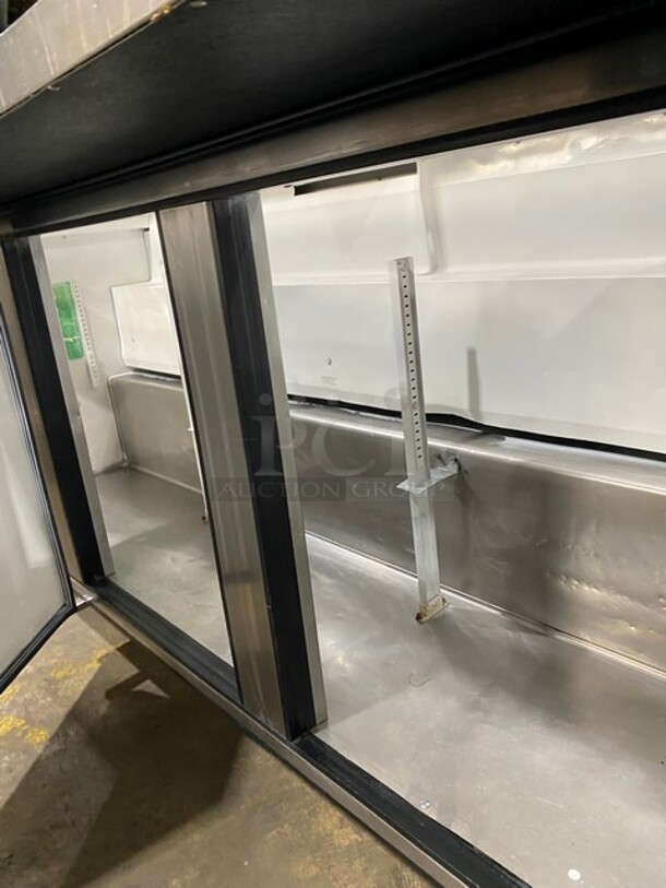 True All Stainless Steel Commercial 72 Inch Mega Top Sandwich Prep Table! Model QA7230MB Serial 13456552! 115V 1 Phase! On Commercial Casters! - Image 6 of 9