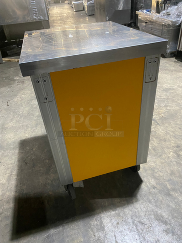 WOW! Serv-O-Lift Commercial Portable Cashier Station! All Stainless Steel! On Casters! - Image 3 of 7