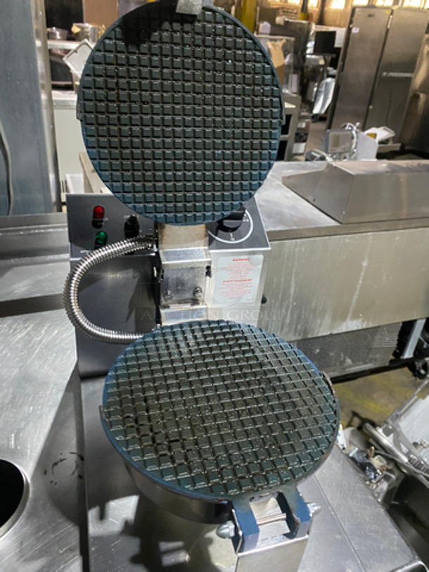 Gold Metal Commercial Countertop Giant Waffle Cone Baker Press! All Stainless Steel! Model: 5020T SN: GWCT1940 120V 60HZ 1 Phase - Image 7 of 8