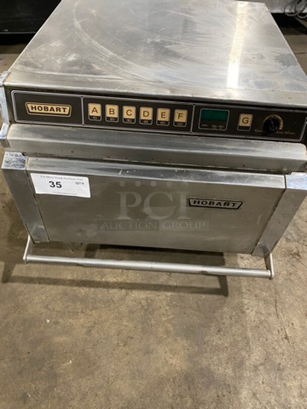 Hobart Commercial Countertop Microwave Oven! All Stainless Steel! On Legs! Model: M1312S SN: 31488320 208/210V - Image 6 of 10