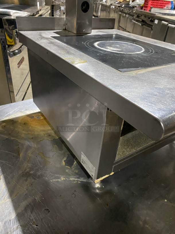 Oishii Commercial Countertop Single Burner Electromagnetic Cooking Range! All Stainless Steel! On Small Legs! Model: PHI500SV2 SN: X4053900 220V 60HZ 3 Phase - Image 2 of 9
