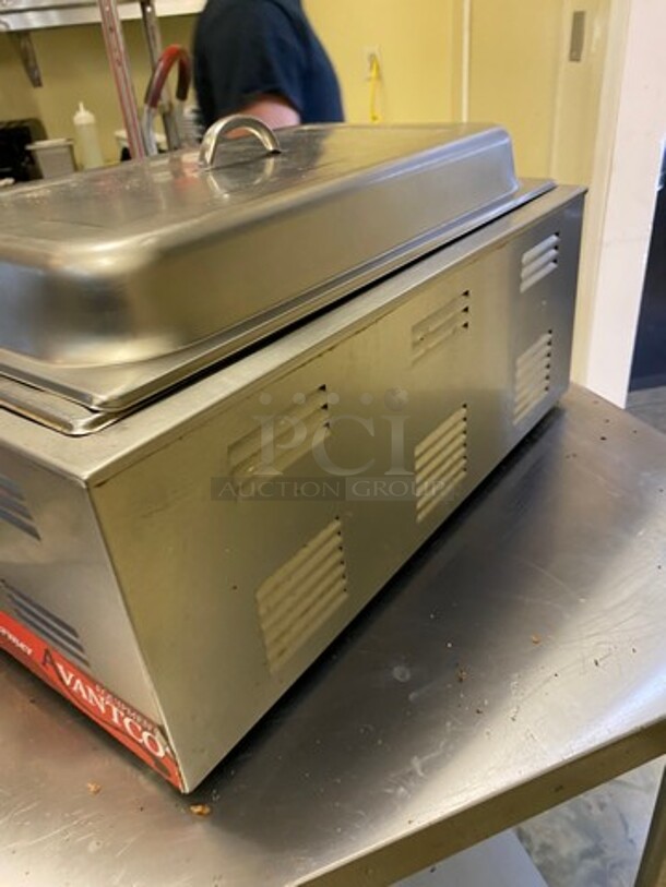 Avantco Commercial Countertop Single Well Food Warmer! All Stainless Steel! WORKING WHEN REMOVED! Model: 177W50 SN: 177W50211020210655 120V - Image 3 of 9