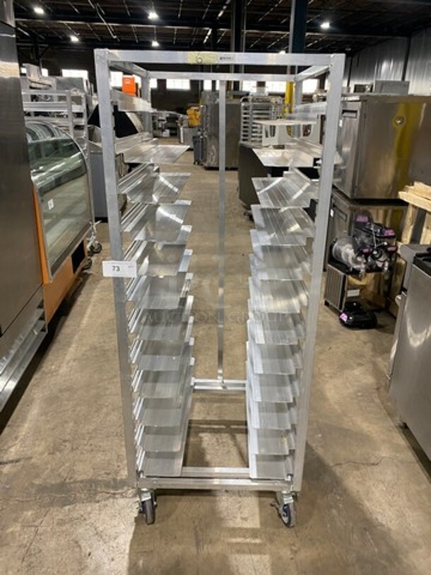 Channel Metal Commercial Pan Transport Rack! On Casters! Model: AUR12