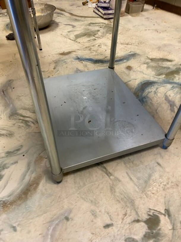 Solid Stainless Steel Work Top/ Prep Table! With Storage Space Underneath! On Legs! - Image 5 of 7