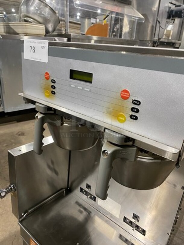 Bunn Commercial Countertop Dual Coffee Brewing Machine! All Stainless Steel! On Small Legs! Model: DUALSHDBC SN: DUAL128596 120/208V 60HZ 1 Phase - Image 5 of 9