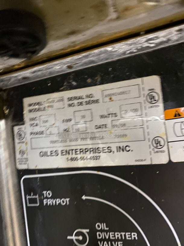 Giles Commercial Electric Powered Fryer! All Stainless Steel! On Casters! - Image 8 of 9