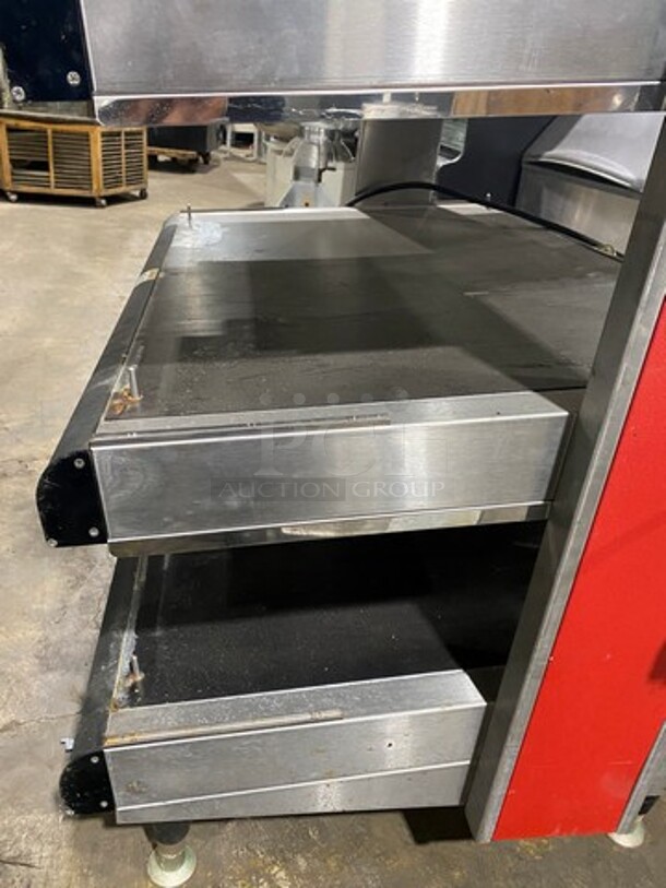 WOW! APW Wyott Commercial Countertop Heated Shelf Merchandiser! On Legs! Model: DMXD42S SN: 380821208002 120V 60HZ 1 Phase - Image 5 of 10