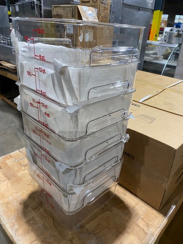 NEW! Cambro 12QT Square Food Storage Container! 6x Your Bid! MODEL 12SFSCW - Image 4 of 9