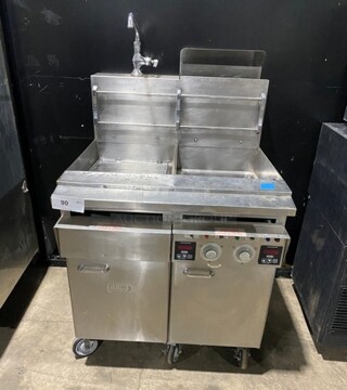 Keating Stainless Steel Gas Powered 2 Bay Pasta Cooker! On Casters! 
