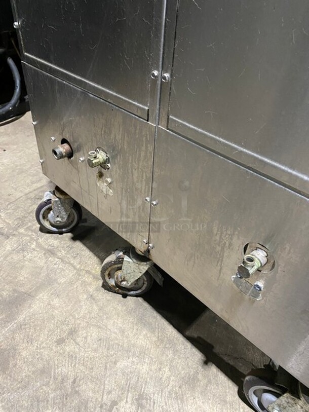 NIce! Keating All Stainless Steel Natural Gas Powered 2 Bay Pasta Cooker! On Casters! - Image 8 of 11