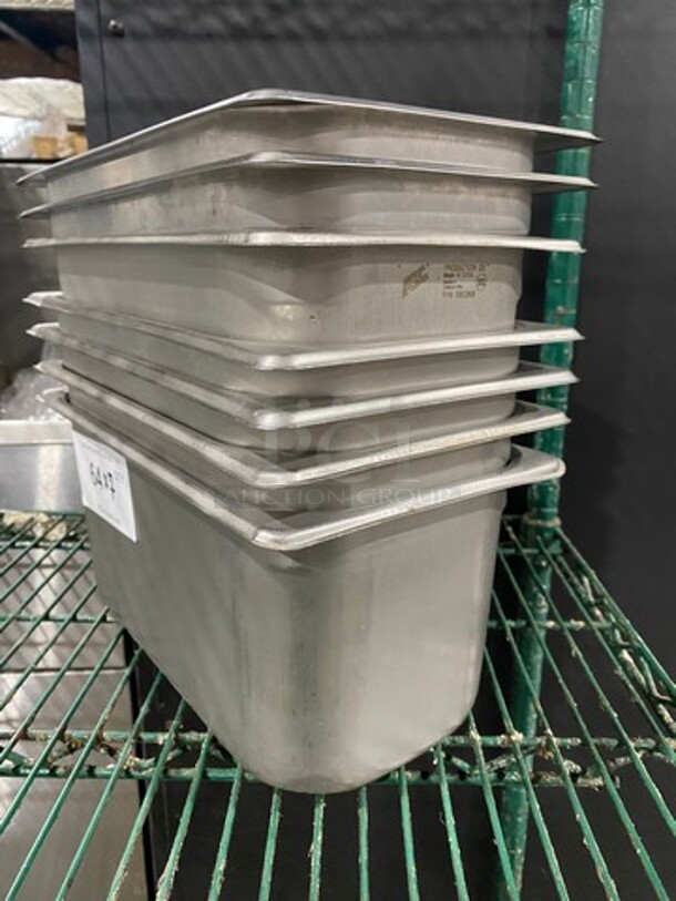 Winco Commercial Steam Table/ Prep Table Food Pans! All Stainless Steel! 7x Your Bid! - Image 2 of 9
