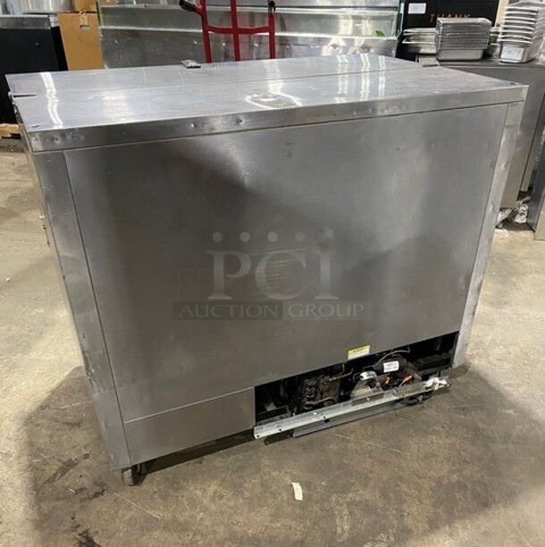 Beverage Air Single Side Access Milk Cooler! Stainless Steel! On Casters! Model: SM49N SN: 7510636 115V 60HZ 1 Phase - Image 4 of 7
