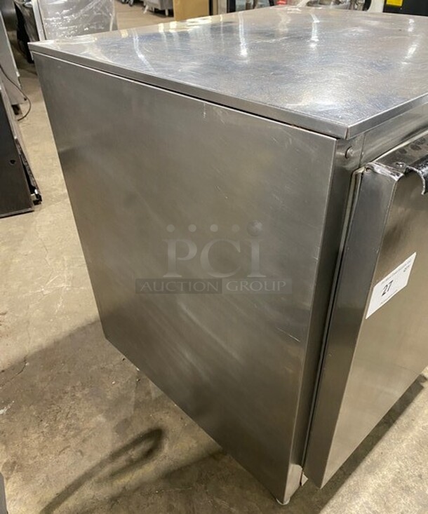 Beverage Air Commercial Single Door Undercounter Cooler! Stainless Steel! On Casters! Model: UCR27 SN: 2316481! 115V 60HZ 1 Phase! - Image 2 of 7