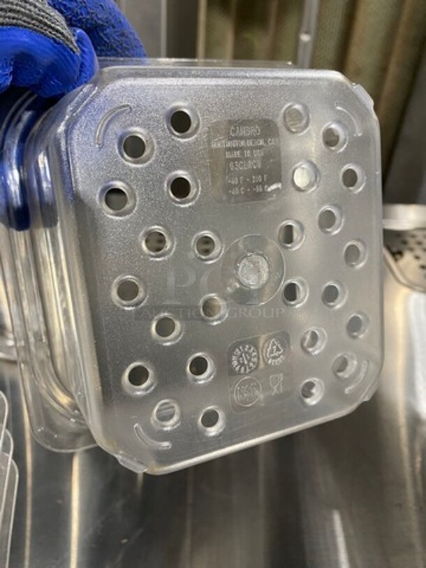 Cambro Clear Poly Perforated Food Pans! 6x Your Bid! - Image 4 of 5