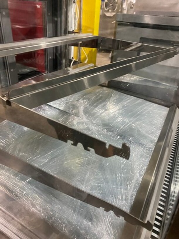 Leader Commercial Refrigerated Deli/ Bakery Display Case Merchandiser! With Straight Front Glass! With Rear Access Doors! Stainless Steel Outline! Model: MCB36SC SN: UR080381 115V 60HZ 1 Phase - Image 8 of 9