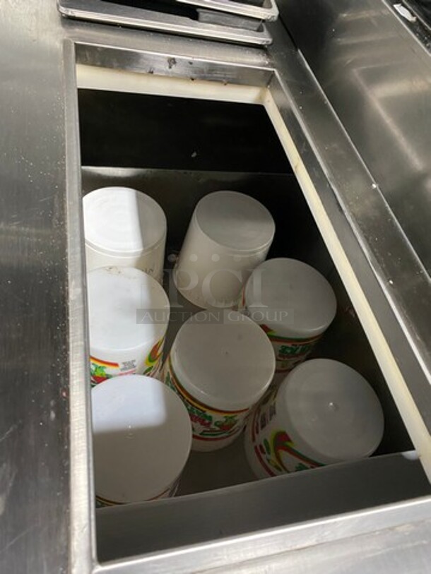 Nelson Commercial Ice Cream Dipping Cabinet/ Dessert Station! With Topping Rail! All Stainless Steel! - Image 8 of 11