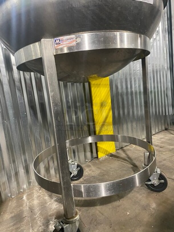 Amazing! Monroe Commercial Wok Holder! With Commercial Pan! All Stainless Steel! On Casters! - Image 4 of 7