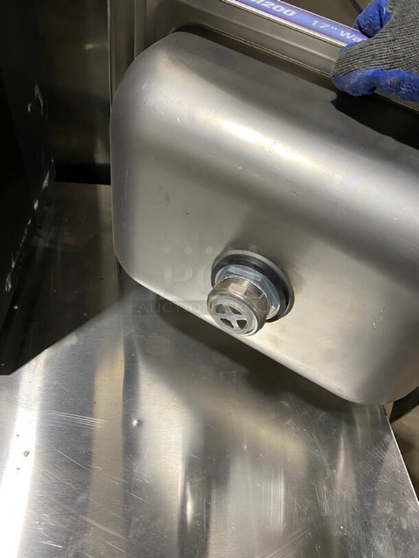 Krowne Commercial Stainless Steel Hand Sink! With Back Splash! With Faucet And Handles! Model: WM200 - Image 7 of 8