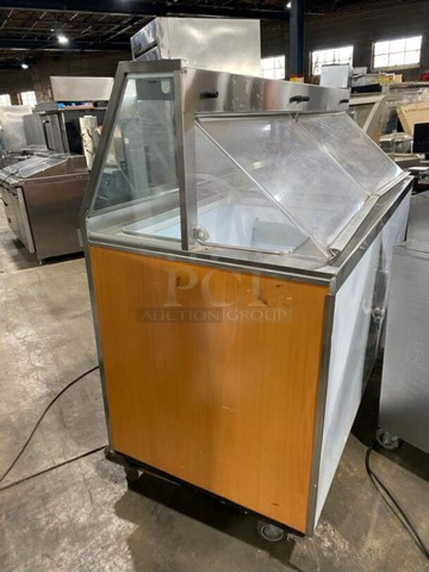 Hussman Commercial Refrigerated Ice Cream Dipping Cabinet/Display Case! With 2 Flip Open Back Access Doors! - Image 2 of 7