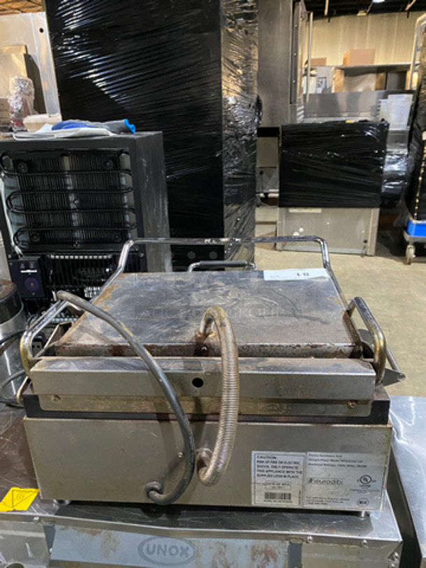 Eurodib Commercial Countertop Electric Powered Panini/Sandwich Press! With Ribbed Press! All Stainless Steel! Model: SFE02345-120 120V 60HZ - Image 3 of 9