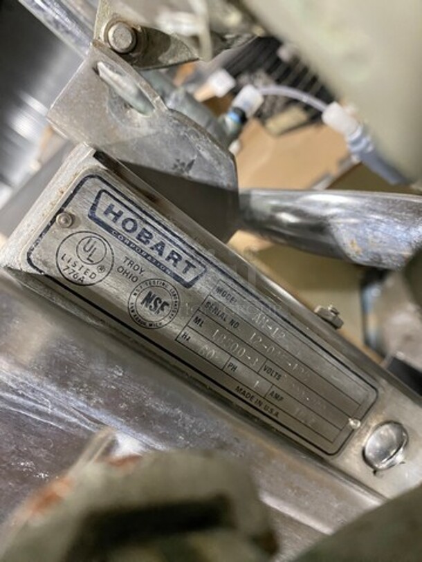 WOW! Hobart Commercial Pass-Through Dishwasher! All Stainless Steel! On Legs! Model: AM12 SN: 12045138 200/240V 60HZ 1 Phase - Image 8 of 10