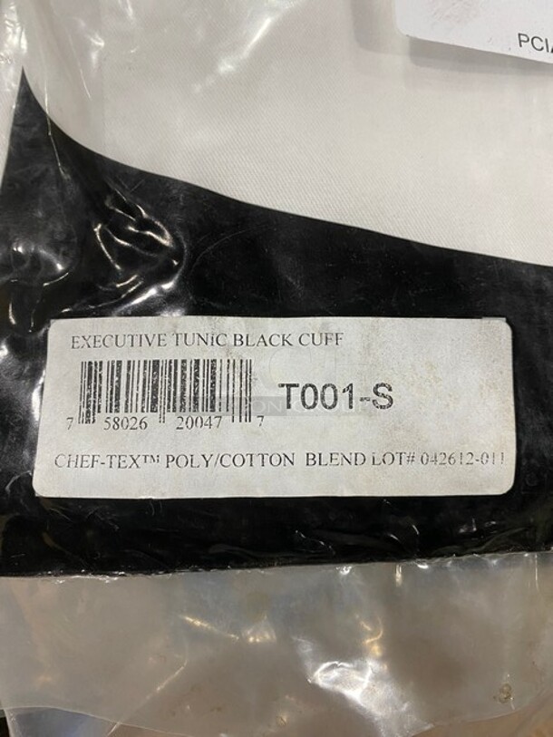 NEW! Chef Revival Executive Tunic Black Cuff! Size Small! 7x Your Bid! - Image 3 of 5