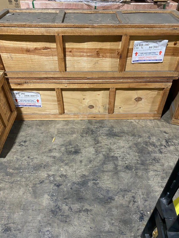 AWESOME! MUST HAVE! BRAND NEW! IN THE BOX! Diamond Commercial Countertop Refrigerated Sushi Display Case Merchandiser! With Curved Glass! Stainless Steel Body! On Small Legs! Model: GVRB160 - Image 1 of 8