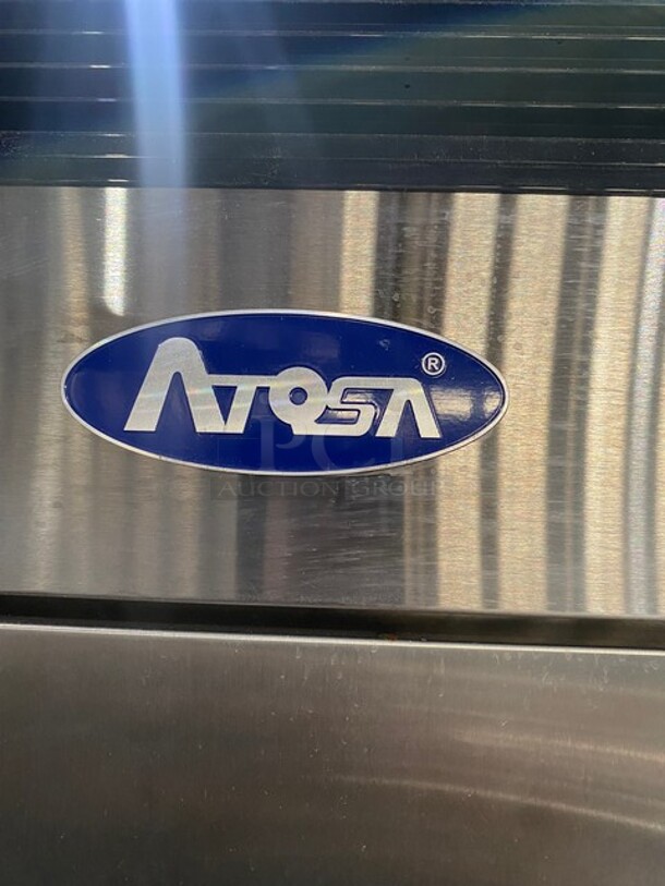 Atosa 2018 All Stainless Steel 2 Door Reach-in Vertical Freezer!! MODEL: MBF8503GR! 115V 1PH! On Casters!
 - Image 7 of 8